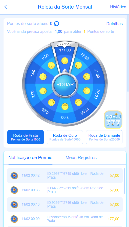 App Mobile meu777.com